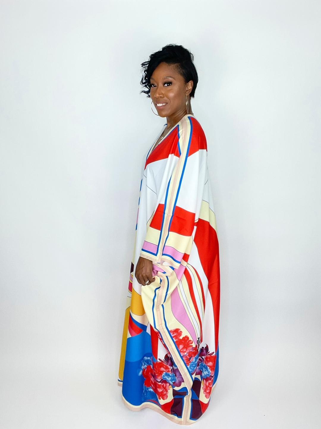 "Regal" Kimono Maxi Dress